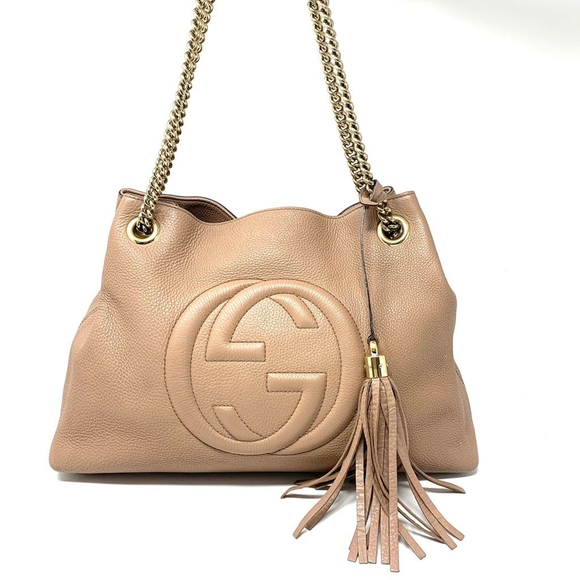 Gucci Handbags - 100% Auth Gucci Soho Medium Calfskin Crossbody Bag